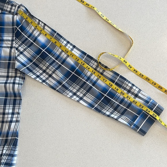 Express Plaid Button-Down Long Sleeve Shirt - Size M (Neck 15-15 1/2) - Picture 3 of 7